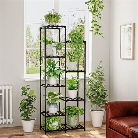 free standing metal flower box stand|60 inch tall plant stand.